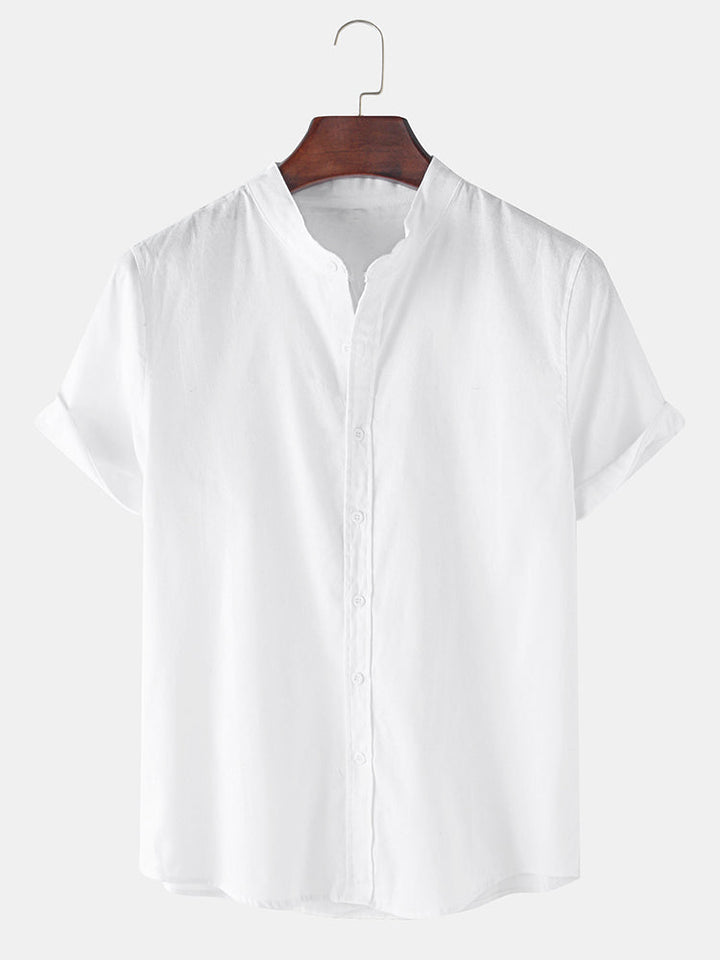 East | Casual Stand Collar Shirt for Men