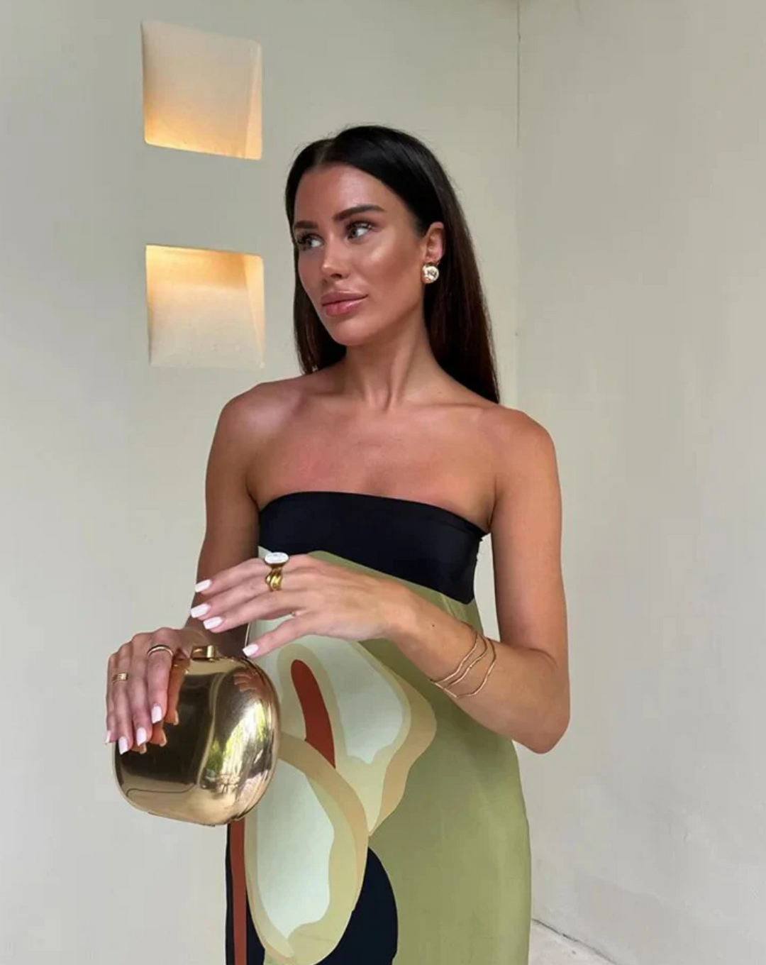 Robe classique d'été pour femmes - Robe à manches courtes élégante
