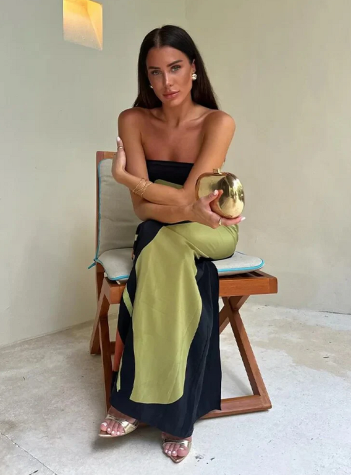 Robe classique d'été pour femmes - Robe à manches courtes élégante
