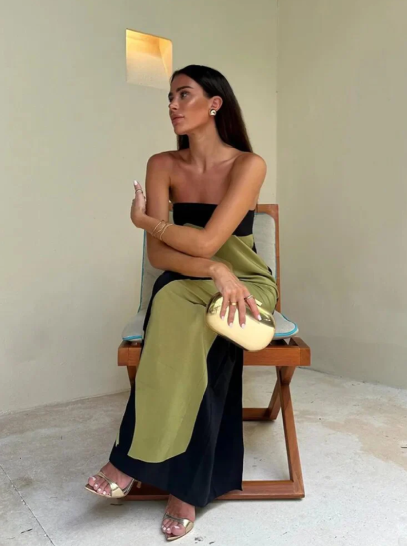 Robe classique d'été pour femmes - Robe à manches courtes élégante