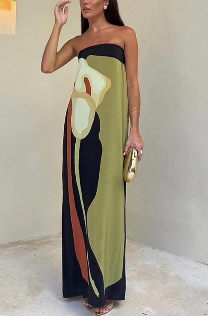 Robe classique d'été pour femmes - Robe à manches courtes élégante