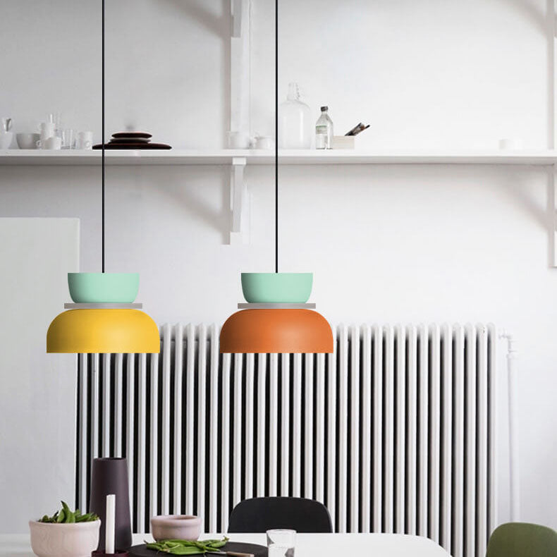 Suspension LED 1 lumière Nordic Colorful Macaron
