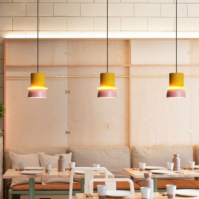 Suspension LED 1 lumière Nordic Colorful Macaron