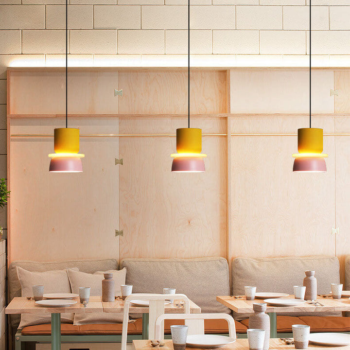 Suspension LED 1 lumière Nordic Colorful Macaron
