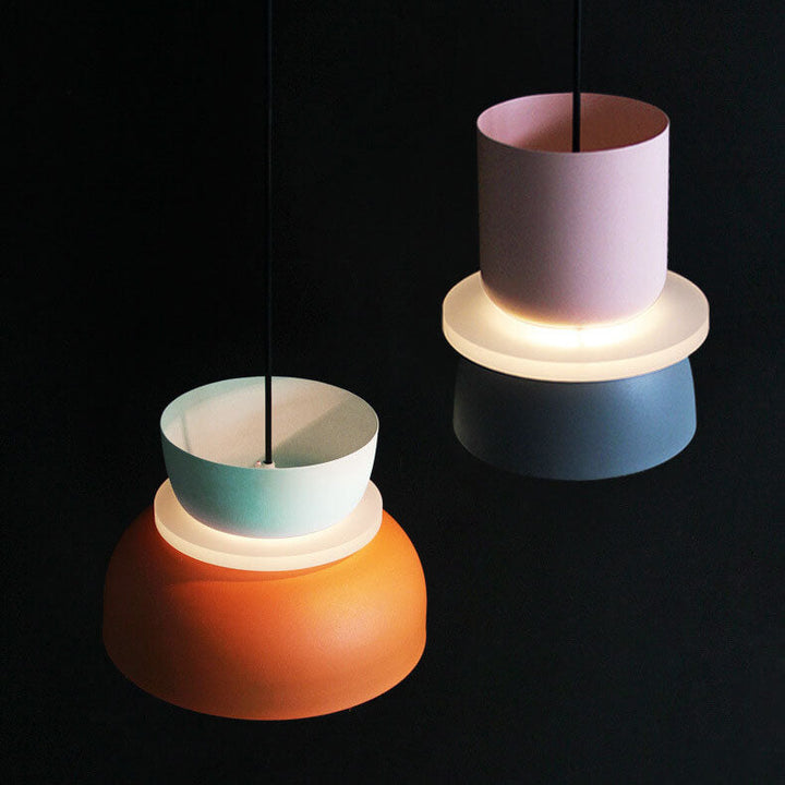 Suspension LED 1 lumière Nordic Colorful Macaron