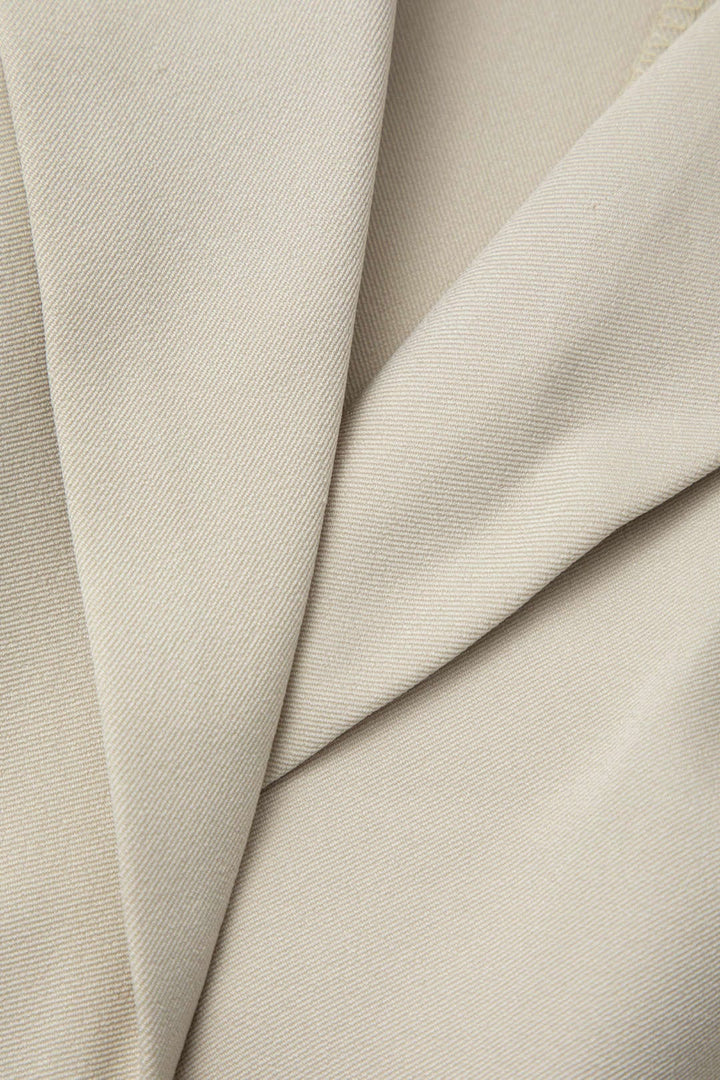 Ensemble Pantalon et Gilet à Revers - Élégance Décontractée