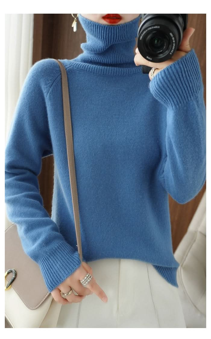 Weicher, gemütlicher, eleganter Kaschmir-Strickpullover für Damen