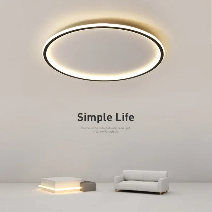 Plafoniera Rotonda Scandinava - AuroraSphere | Illuminazione Design Scandinavo per Interni Moderni