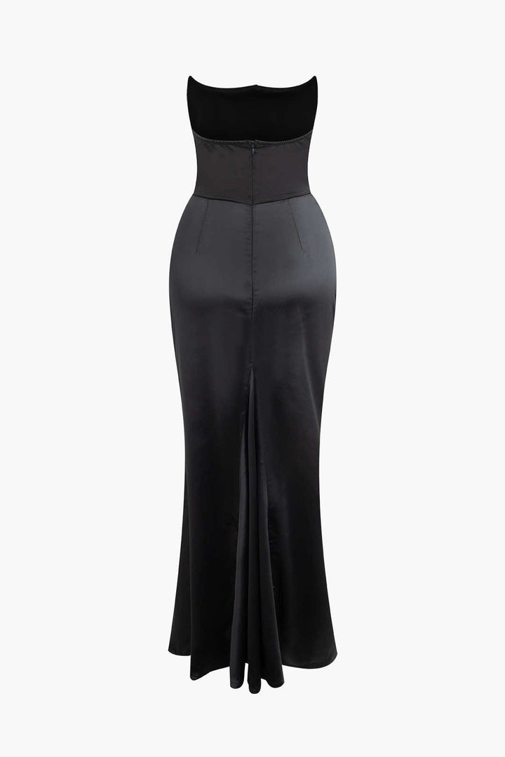 Robe de soirée longue en forme de sirène.