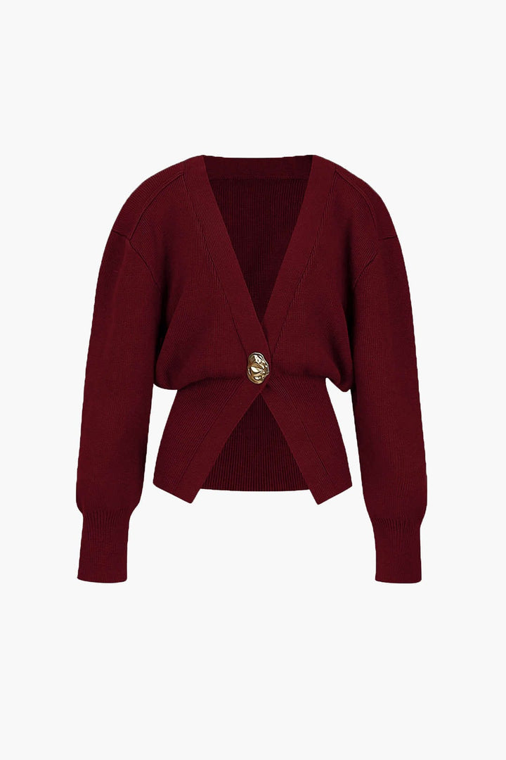 Cardigan avec un col en V