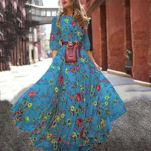 Sommerliche Blumenkleider für Frauen | Maxi