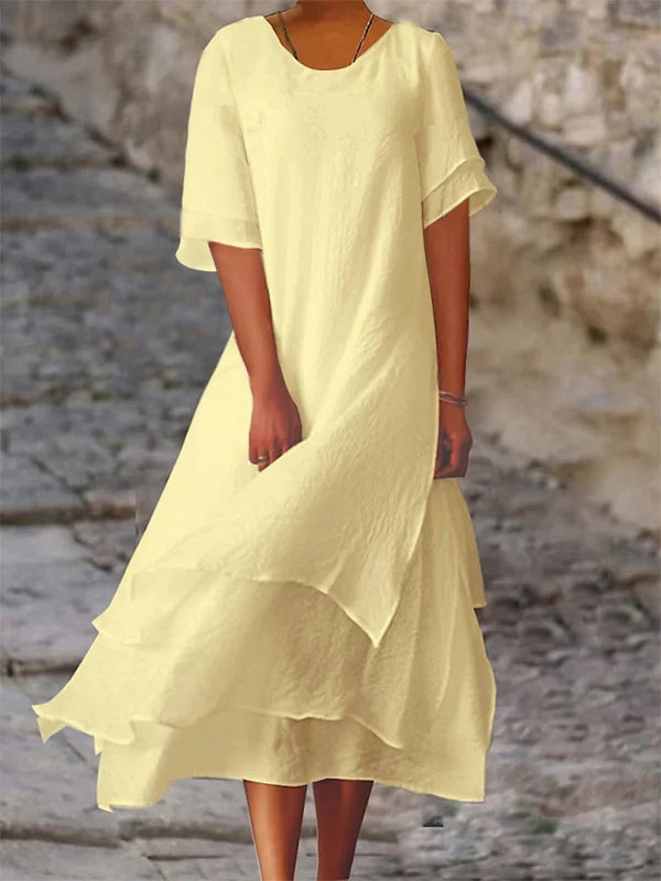 Vestito sovrapposto elegante e chic