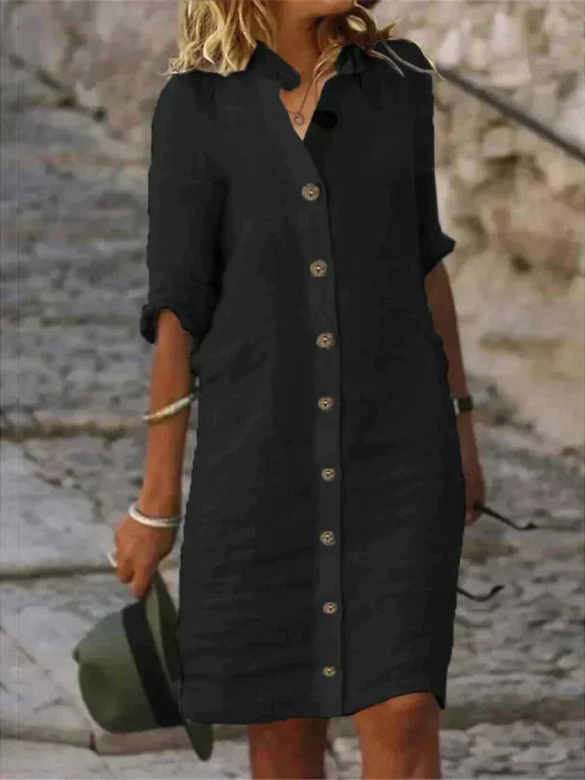 Veronica | Vestito elegante in lino