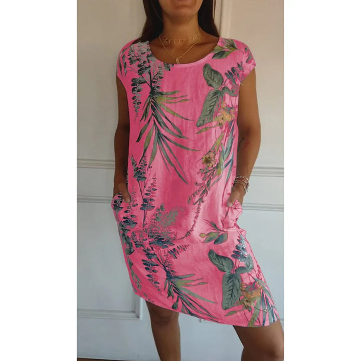 Robe Femmes Col Rond | Confortable