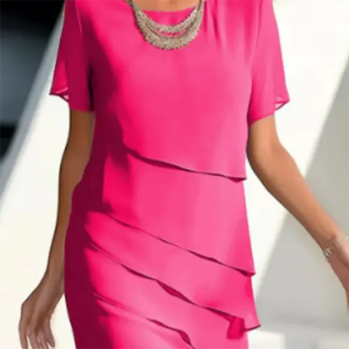 Elegantes Hochzeitsgastkleid für Damen | Midi