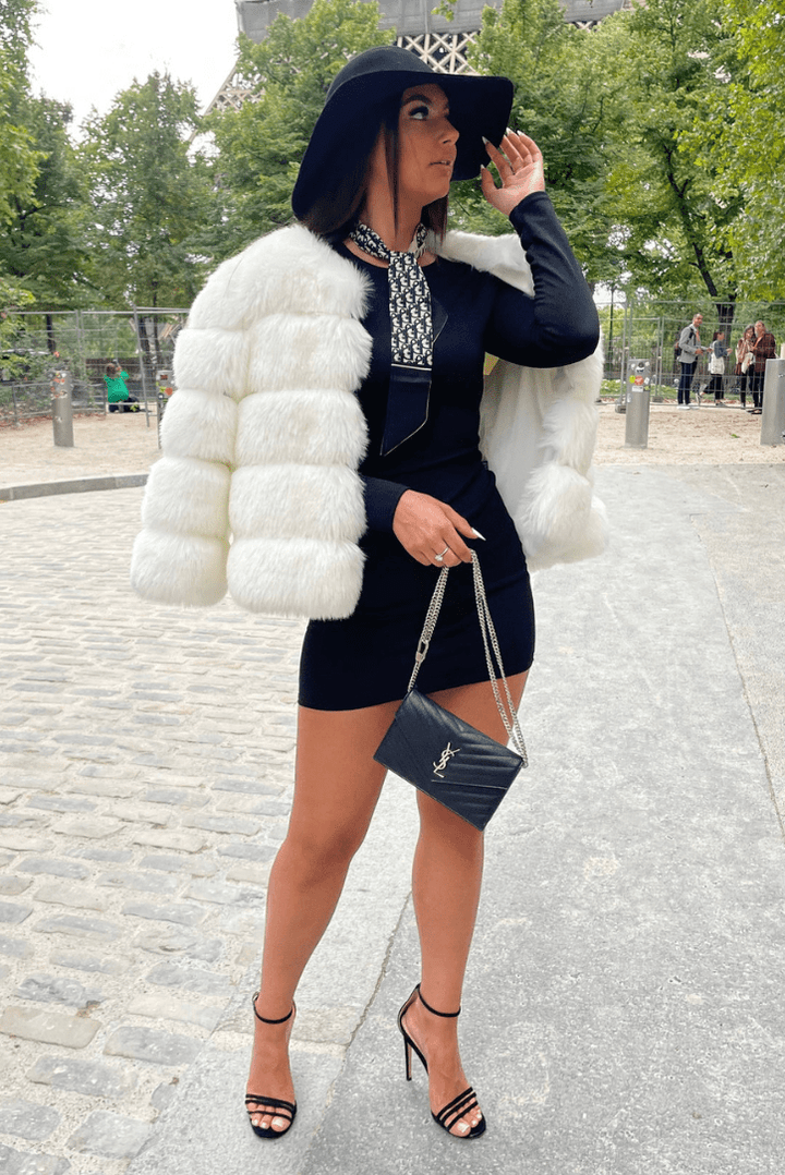 Tarynna - Veste en peluche synthétique confortable