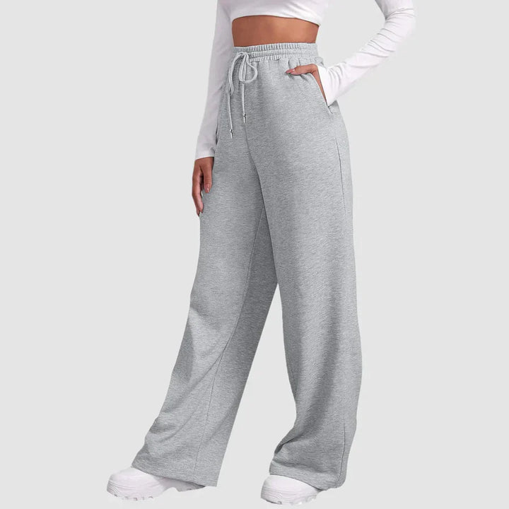 Pantaloni da jogging larghi da donna a vita alta | Vestibilità rilassata