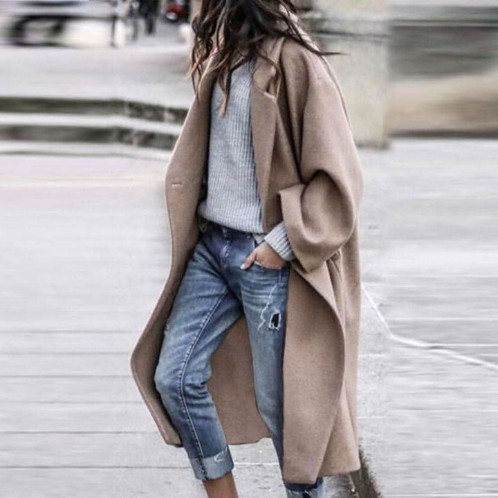 Manteau d'hiver surdimensionné élégant, chaud et stylé pour femme