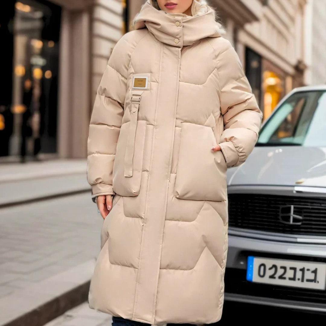 Camille – Long manteau pour femmes, élégant et idéal pour les jours froids