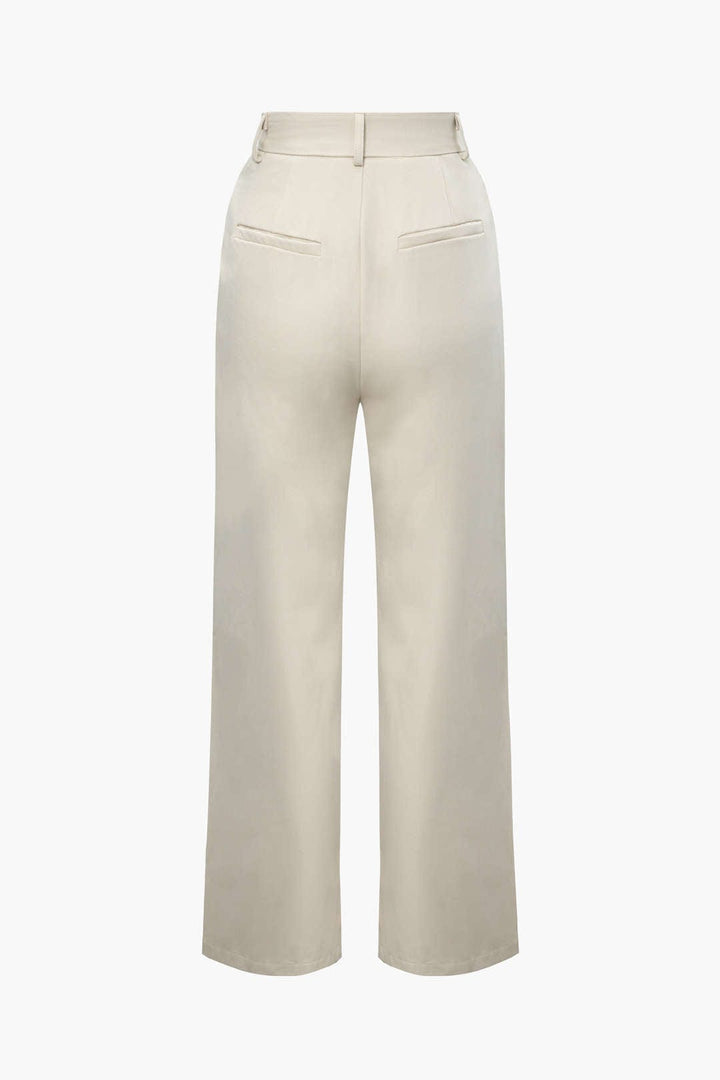 Ensemble Pantalon et Gilet à Revers - Élégance Décontractée