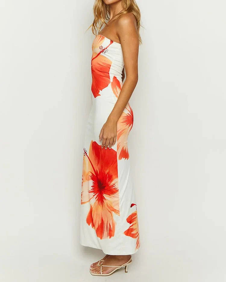 Robe Bandeau Élégance de Fin d'Été