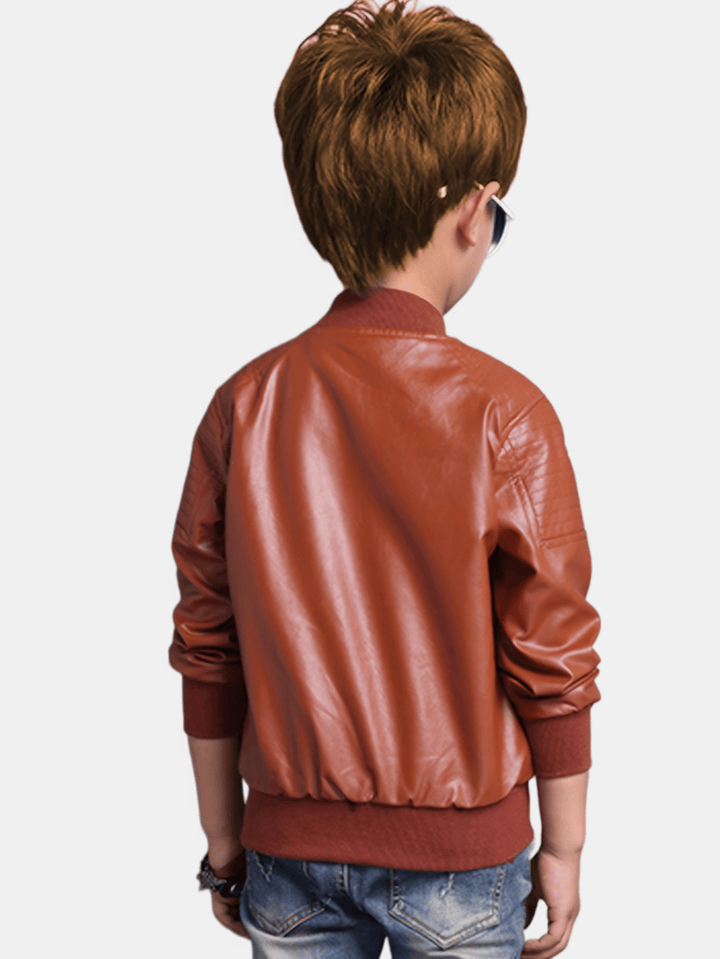 Thomas – Manteau robuste avec col montant et fermeture éclair pour garçons