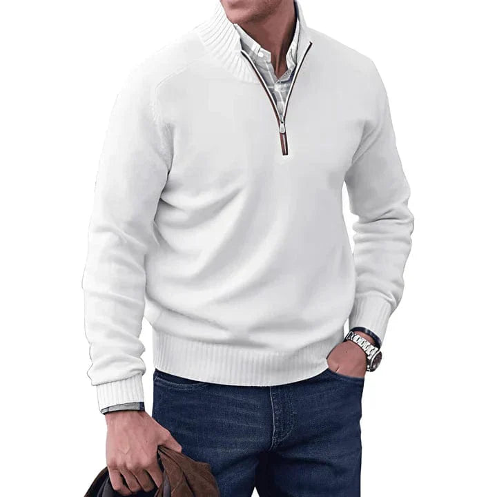 Gaston – Maglione con zip elegante, ideale per un look chic