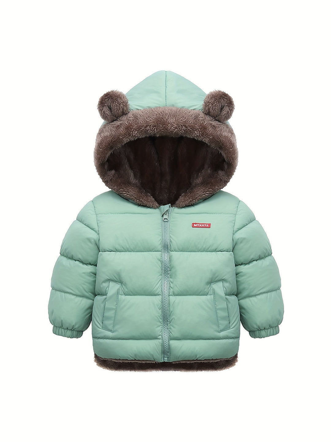 Oscar – Long manteau avec col montant et fermeture éclair pour garçons
