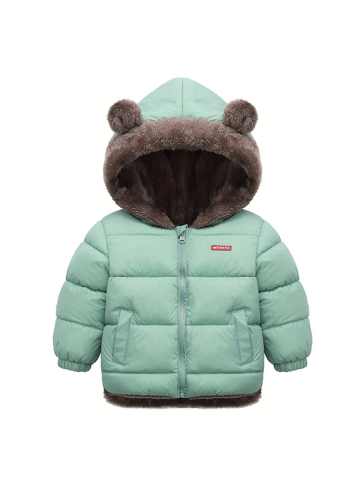 Oscar – Long manteau avec col montant et fermeture éclair pour garçons