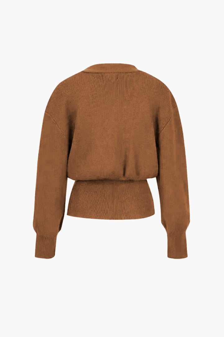 Cardigan avec un col en V