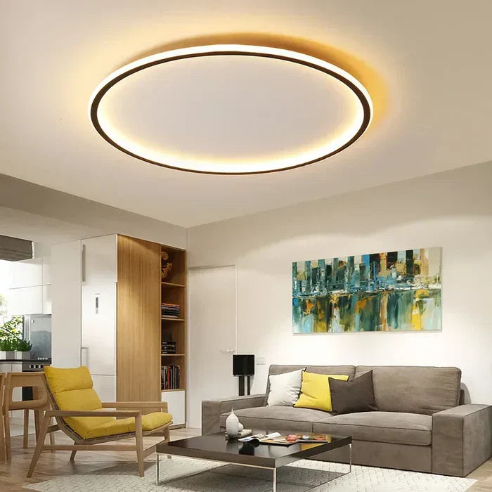 Plafoniera Rotonda Scandinava - AuroraSphere | Illuminazione Design Scandinavo per Interni Moderni