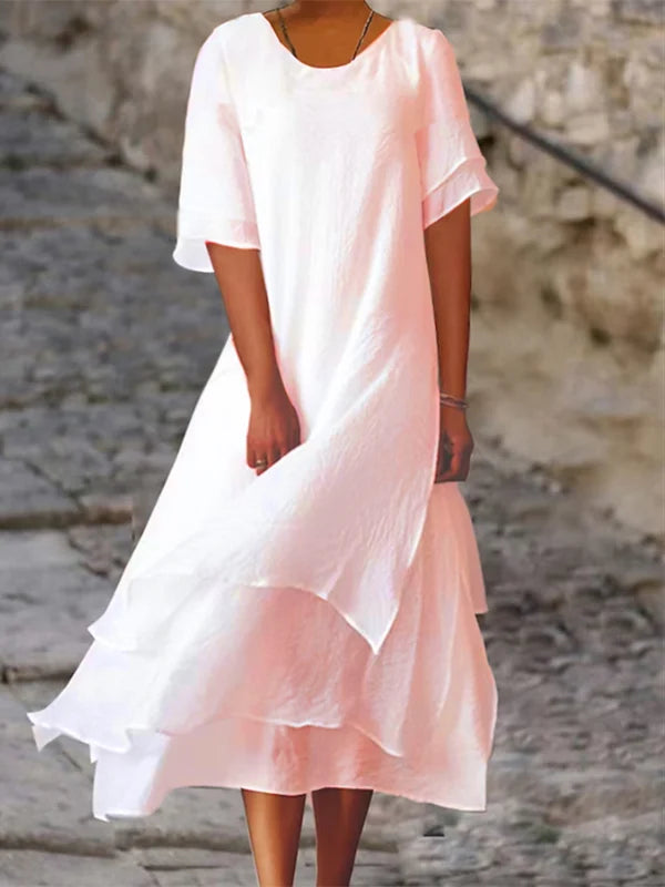Vestito sovrapposto elegante e chic