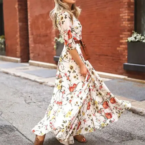 Sommerliche Blumenkleider für Frauen | Maxi