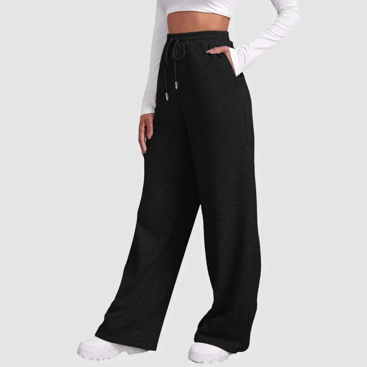 Pantaloni da jogging larghi da donna a vita alta | Vestibilità rilassata