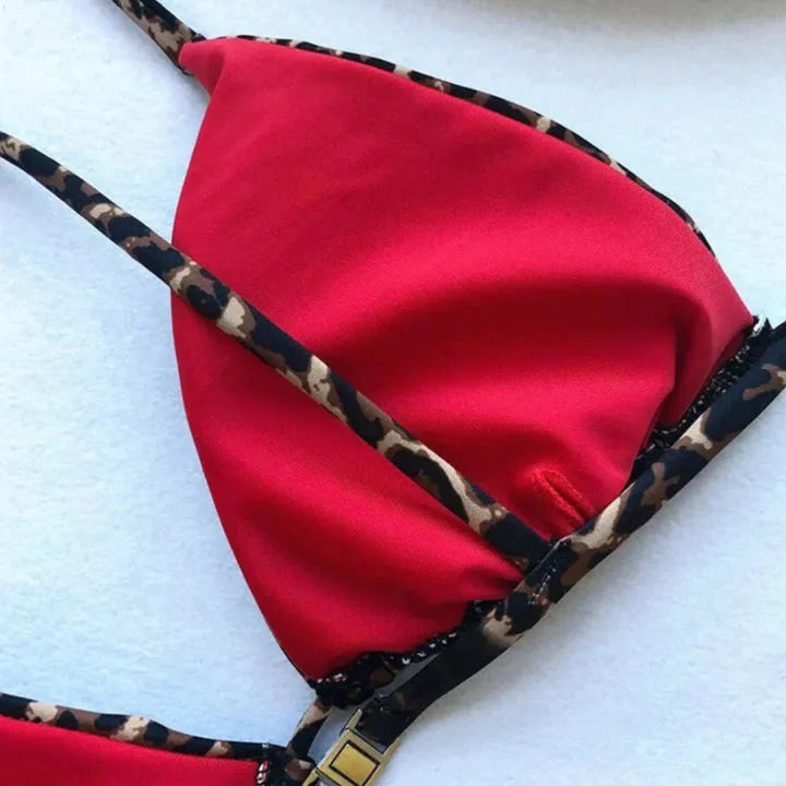 Bequeme Bikini-Sets für Frauen | Leopardenmuster