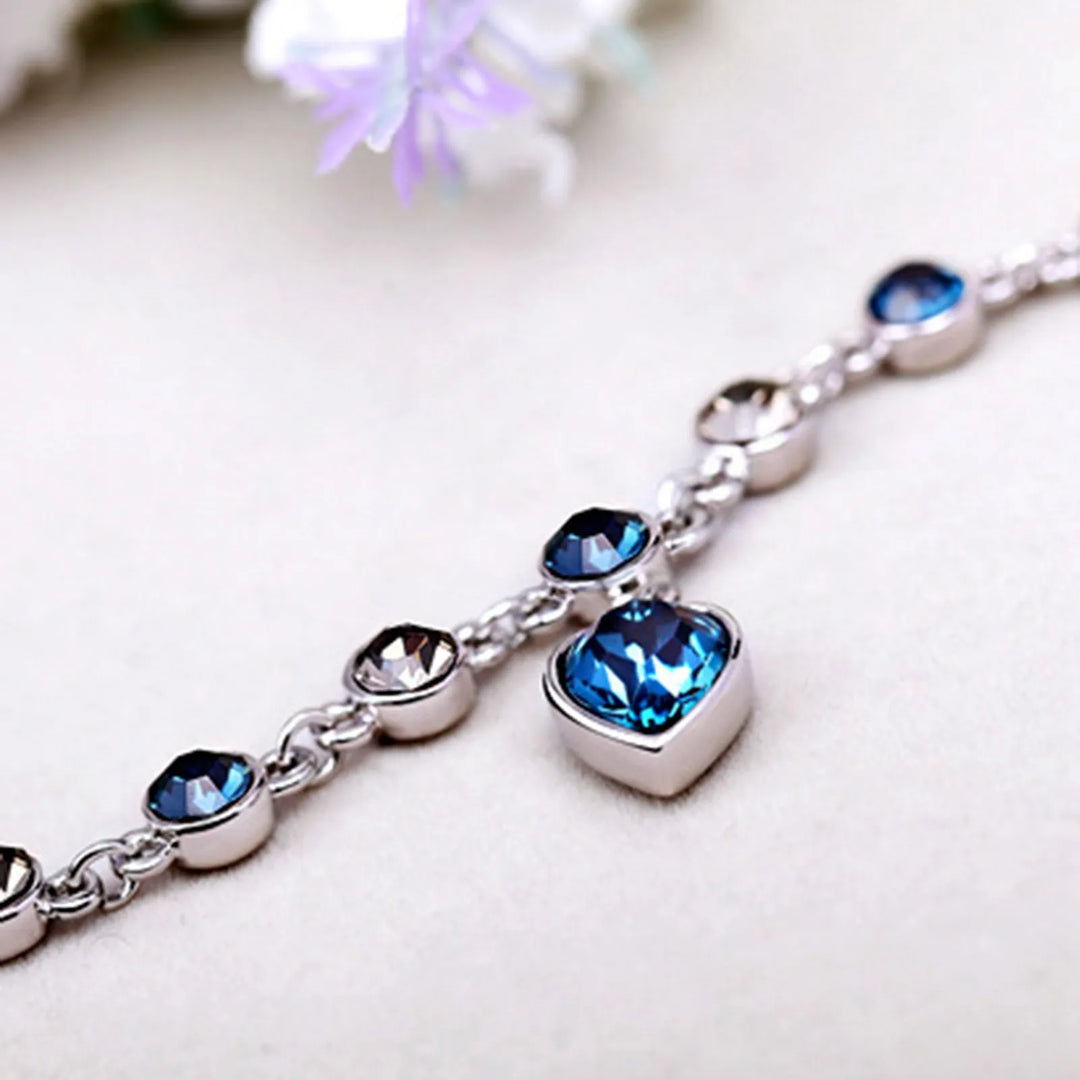 Crystal Bracelet "Heart of the Ocean" - Dazzling and Elegant Jewelry