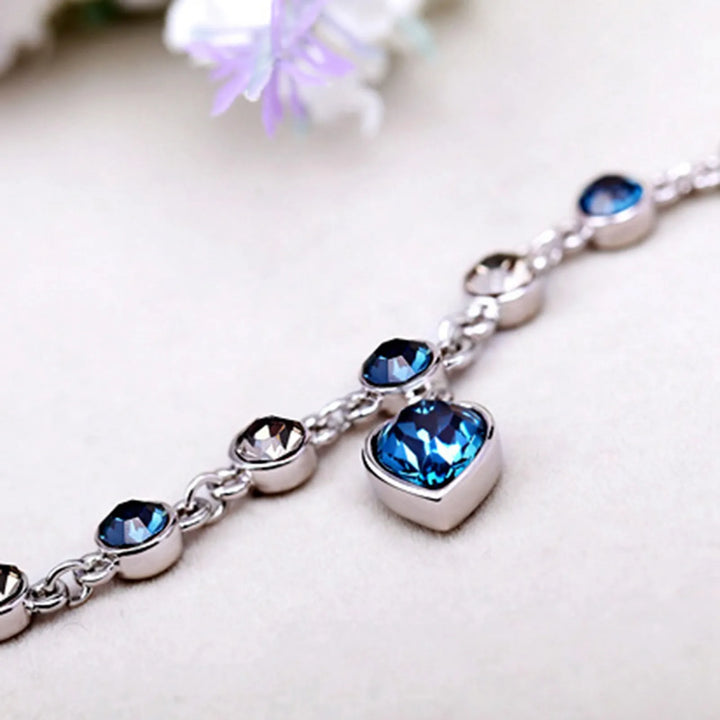 Crystal Bracelet "Heart of the Ocean" - Dazzling and Elegant Jewelry