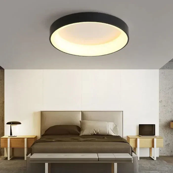 Plafoniera LED Rotonda – Stile Scandinavo, Illuminazione Duratura e Atmosfera Accogliente per la Tua Casa