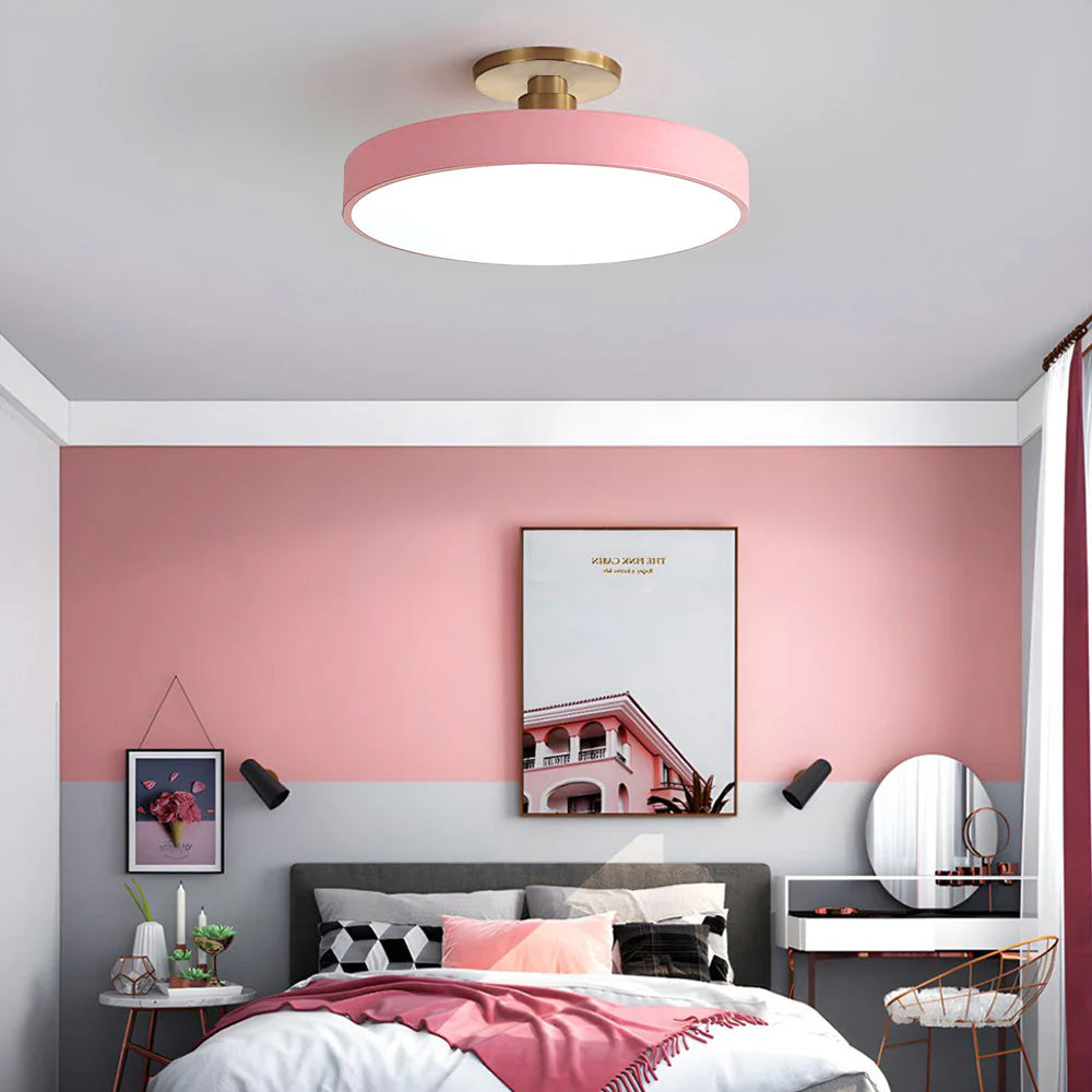 Plafonnier LED Circolare Moderno – Design Semi-Interrato
