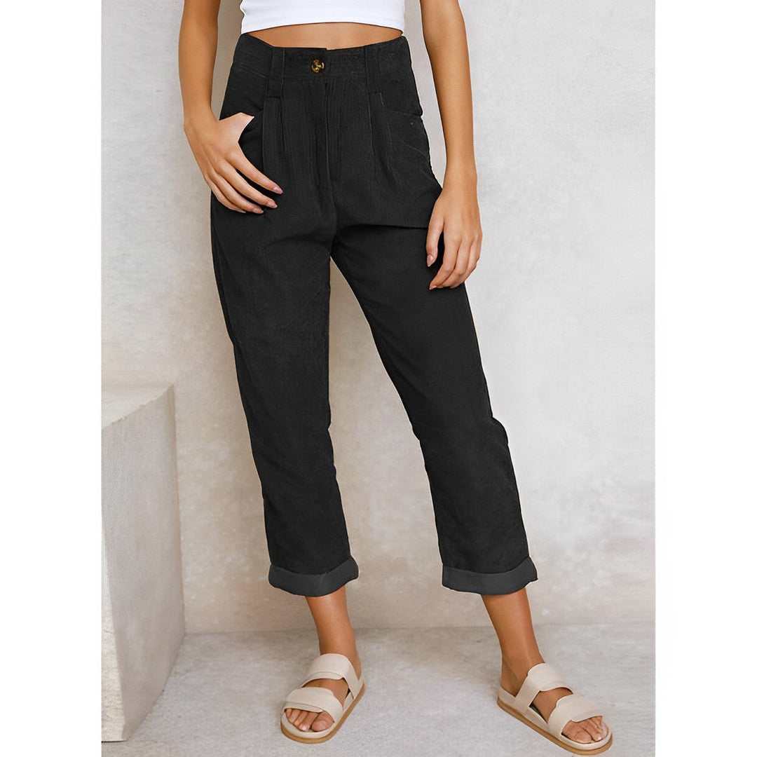 Jecka - Le pantalon mode en velours côtelé