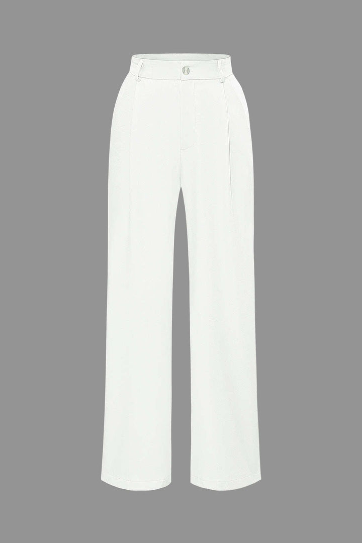 Ensemble Pantalon et Gilet à Revers - Élégance Décontractée