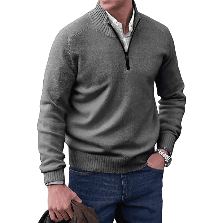 Gaston – Maglione con zip elegante, ideale per un look chic