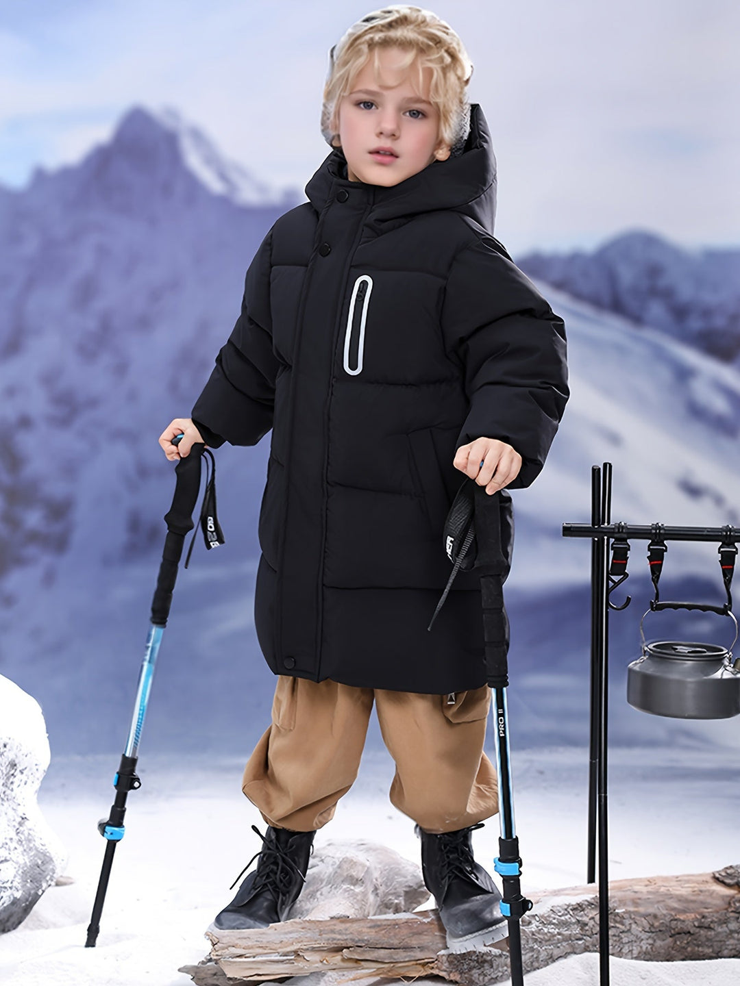 Emiel – Veste avec capuche et manches longues pour garçons
