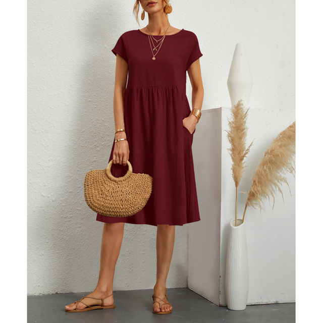 Robe Midi en Coton Kasandra – Élégance et Confort pour l'Été
