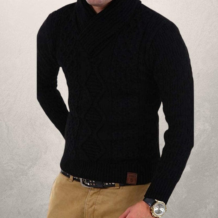 Hugon - Pull d'hiver tricoté à la mode