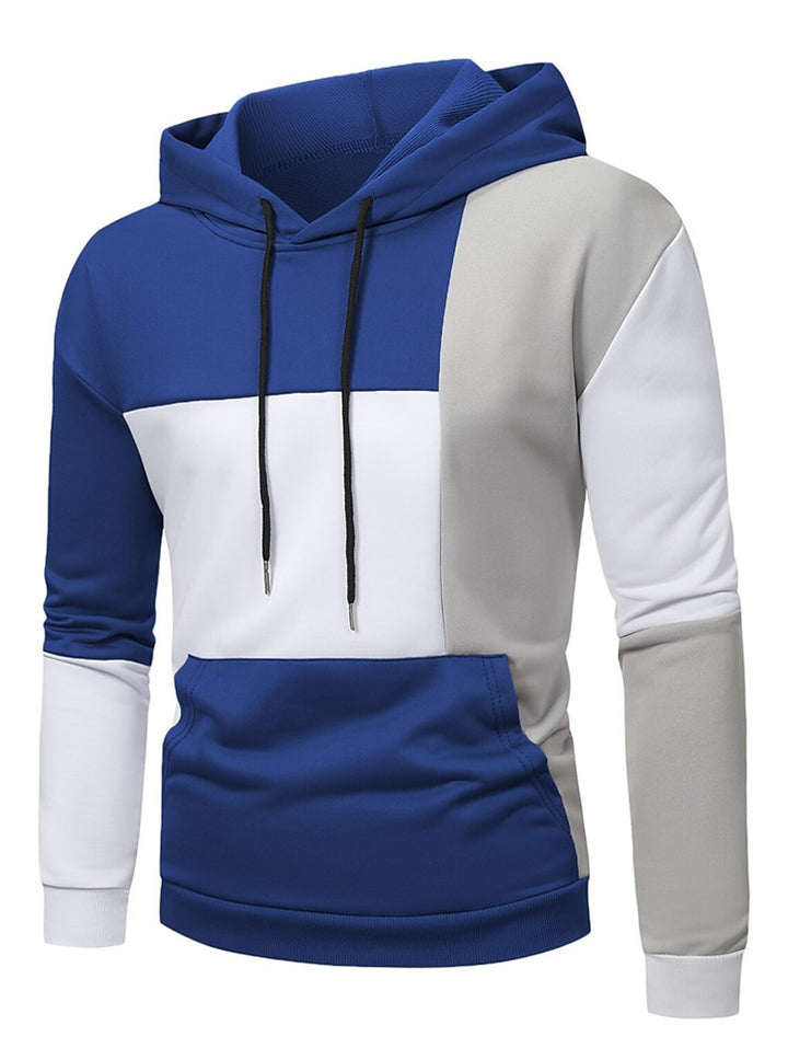 Victor – Bluza z kapturem w kolorowe bloki dla mężczyzn, nowoczesny i modny styl