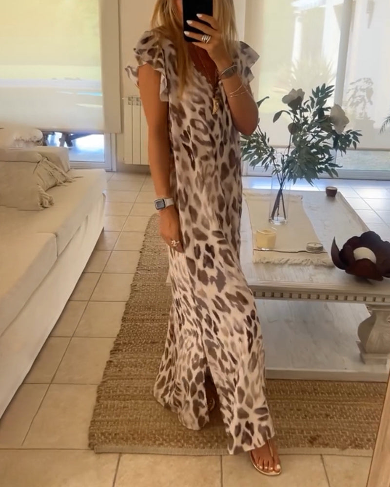 Leonara - Robe style rétro à manches courtes