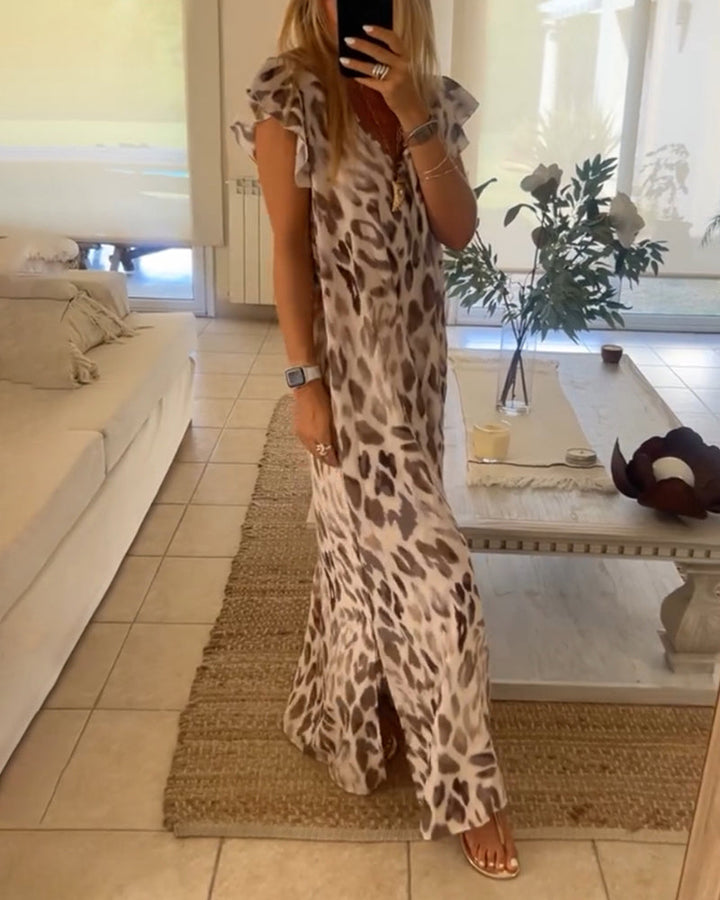 Leonara - Robe style rétro à manches courtes
