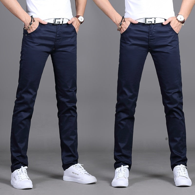 Men's Straight Cut Chino Pants | Low Waist