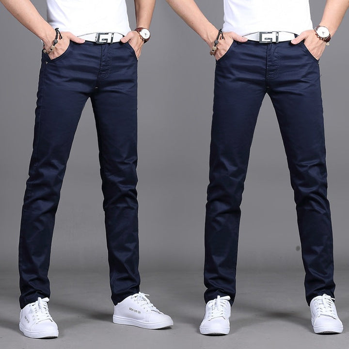 Men's Straight Cut Chino Pants | Low Waist